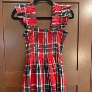 NWOT Hill House Nap dress in red tartan size small